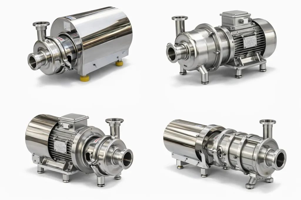 انواع پمپ سانتریفیوژ استیل