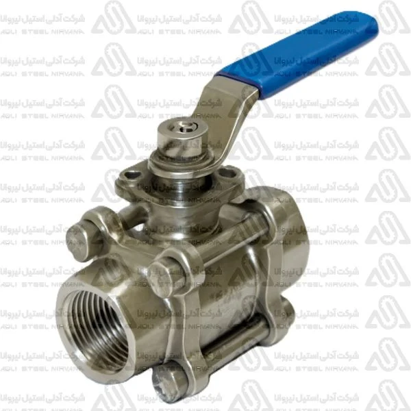 شیرگازی 3تکه دنده استیل